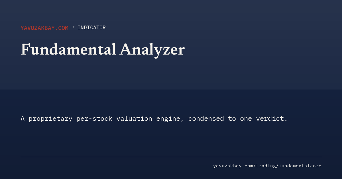 Fundamental Analyzer, a per-ticker fair value dashboard